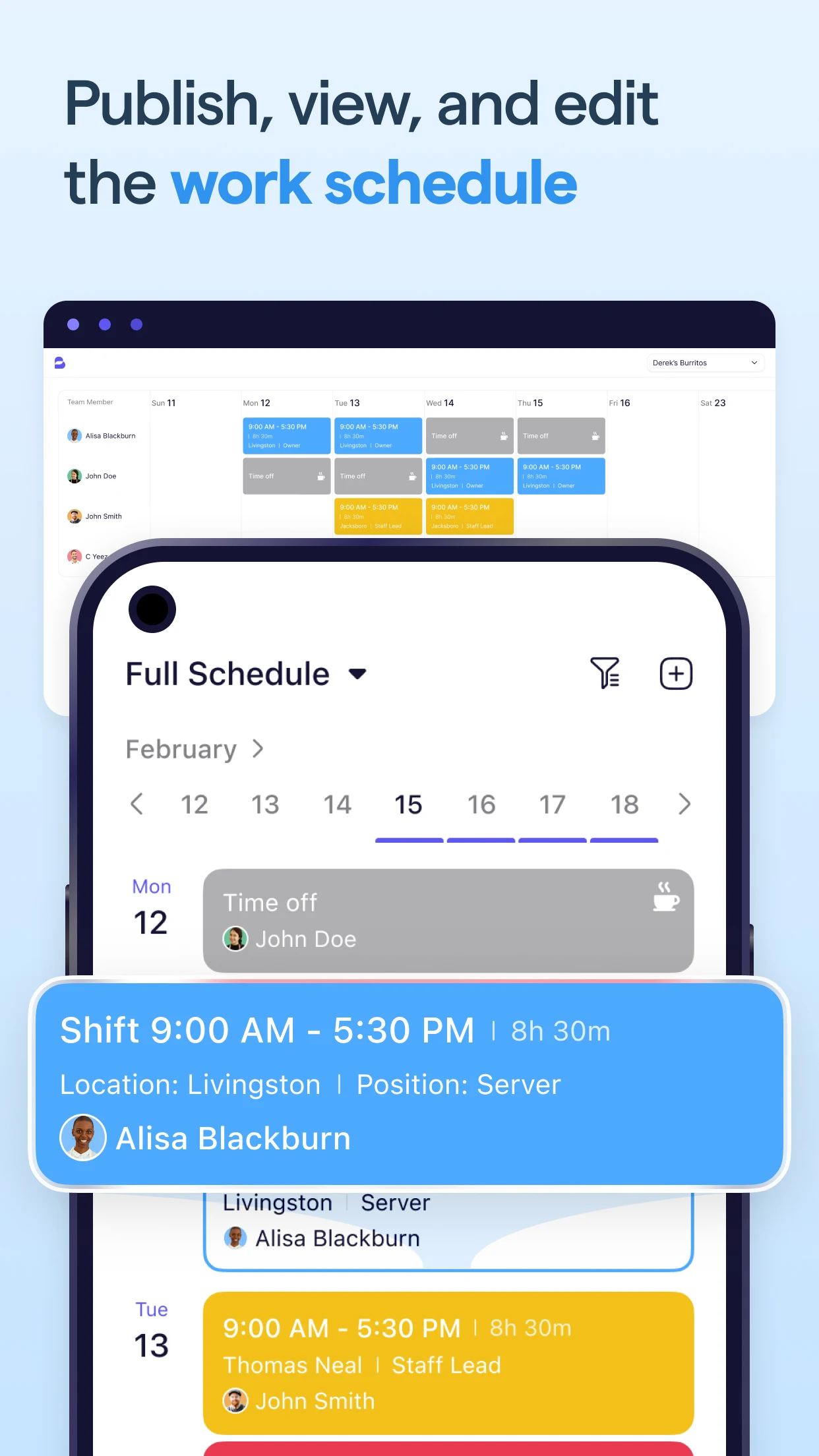 Breakroom Chat & Scheduling screenshot