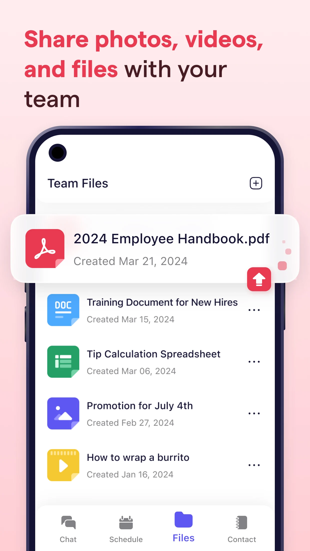 Breakroom Chat & Scheduling screenshot